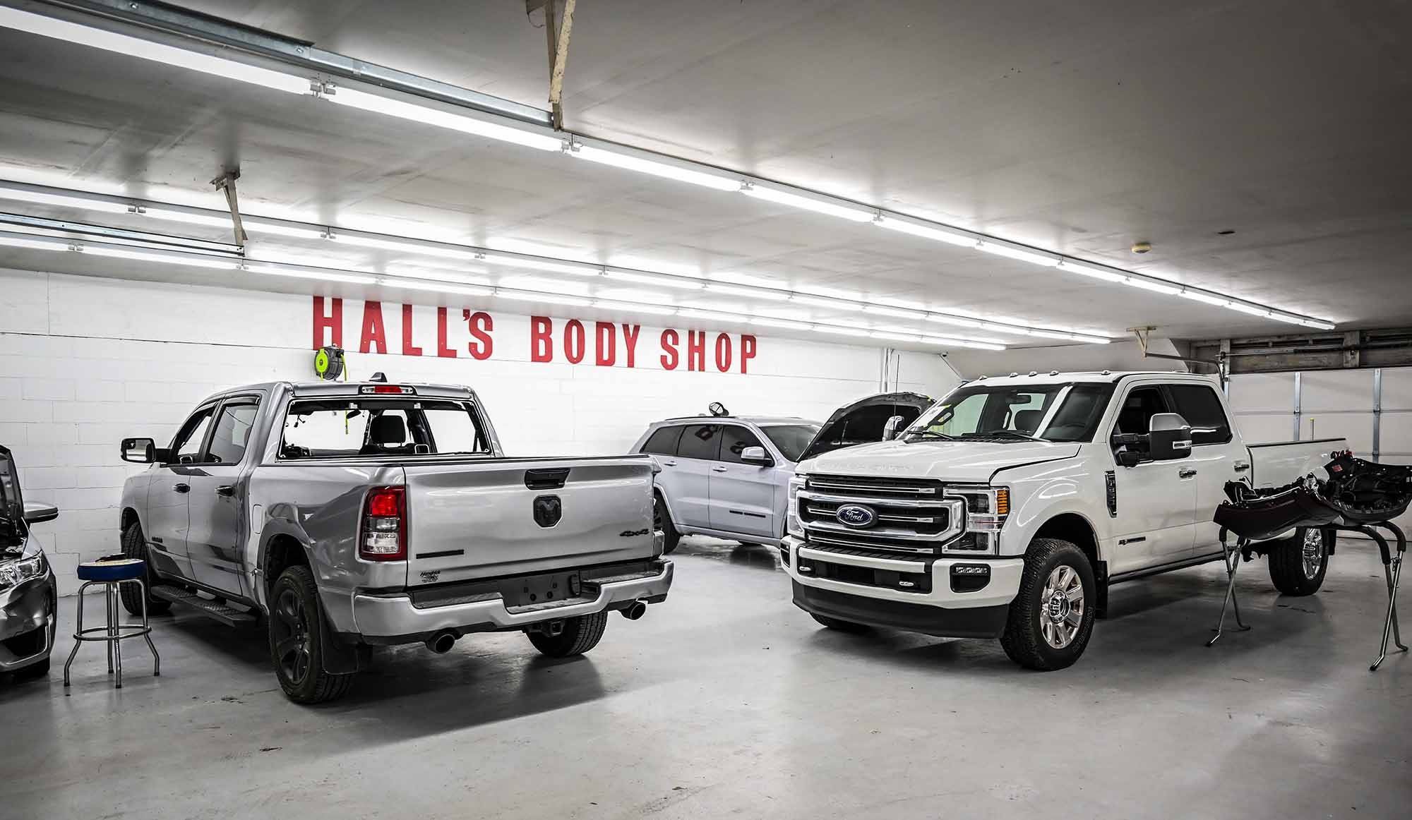 hall's body shop auto body collision repair